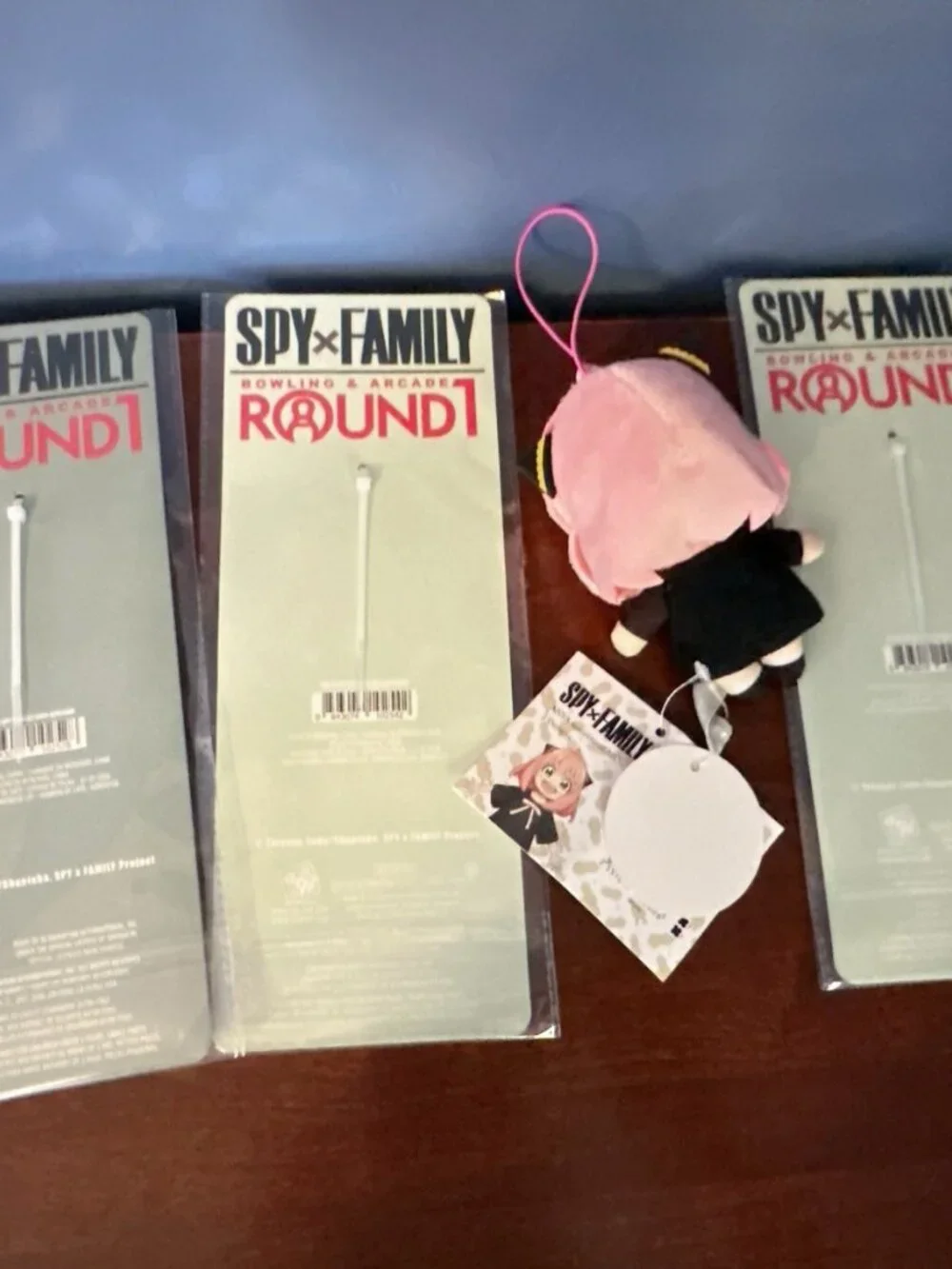 NWT Round1 x Spy x Family Exclusive Keychain Set And Plush